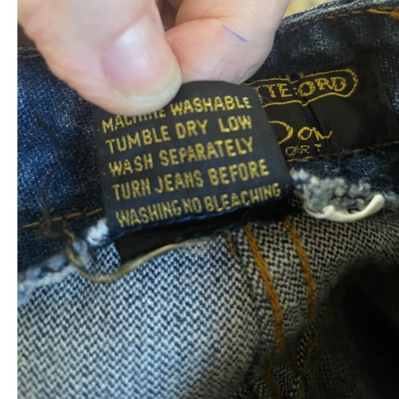 Vintage 70s-80s Charlotte Ford for Don Sport Dark Wash Tall Jeans 100% Cotton - Picture 6 of 8